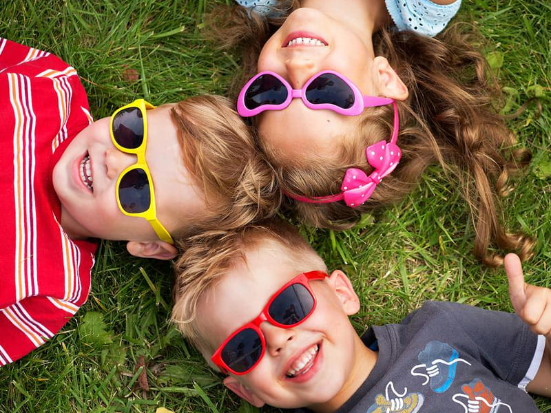kids with sunglasses