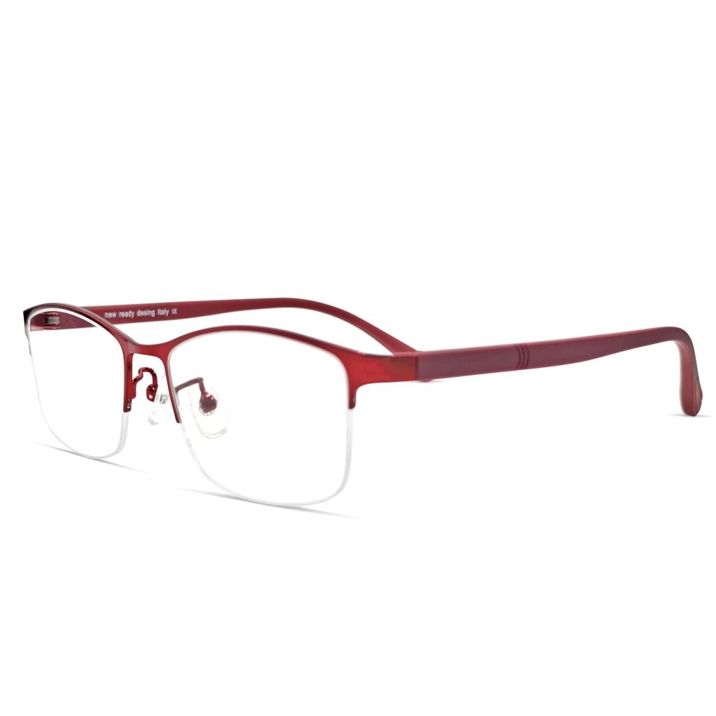 red acetate glasses